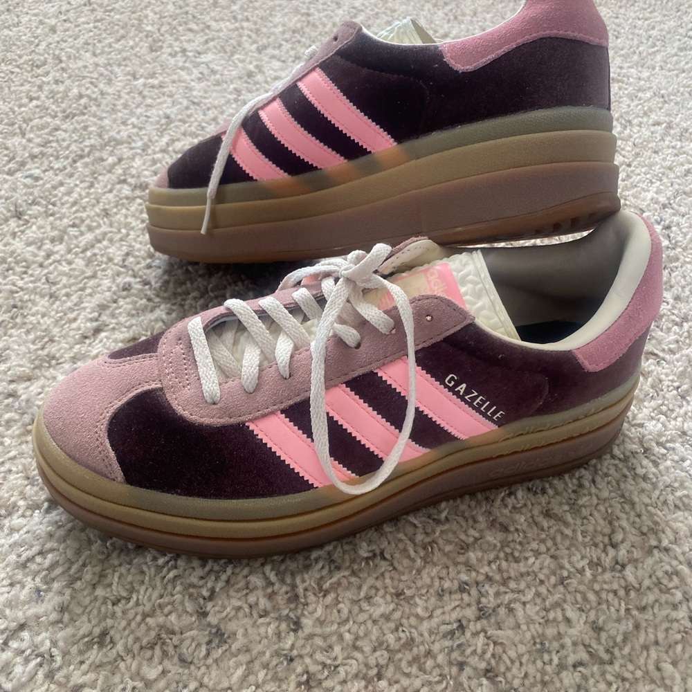 adidas Gazelle Pink and Purple Sneakers